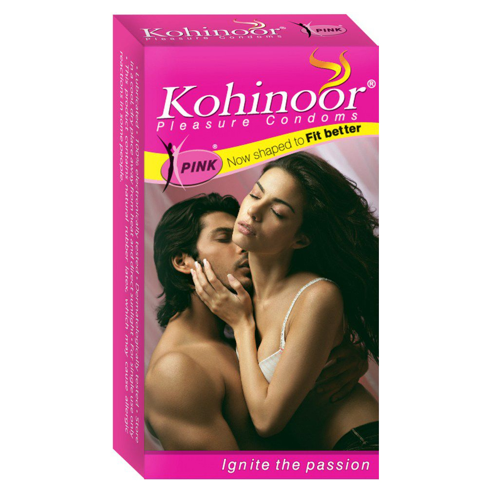 Picture of Kohinoor Pleasure Condom Pink Better Fit 10pcs Pack