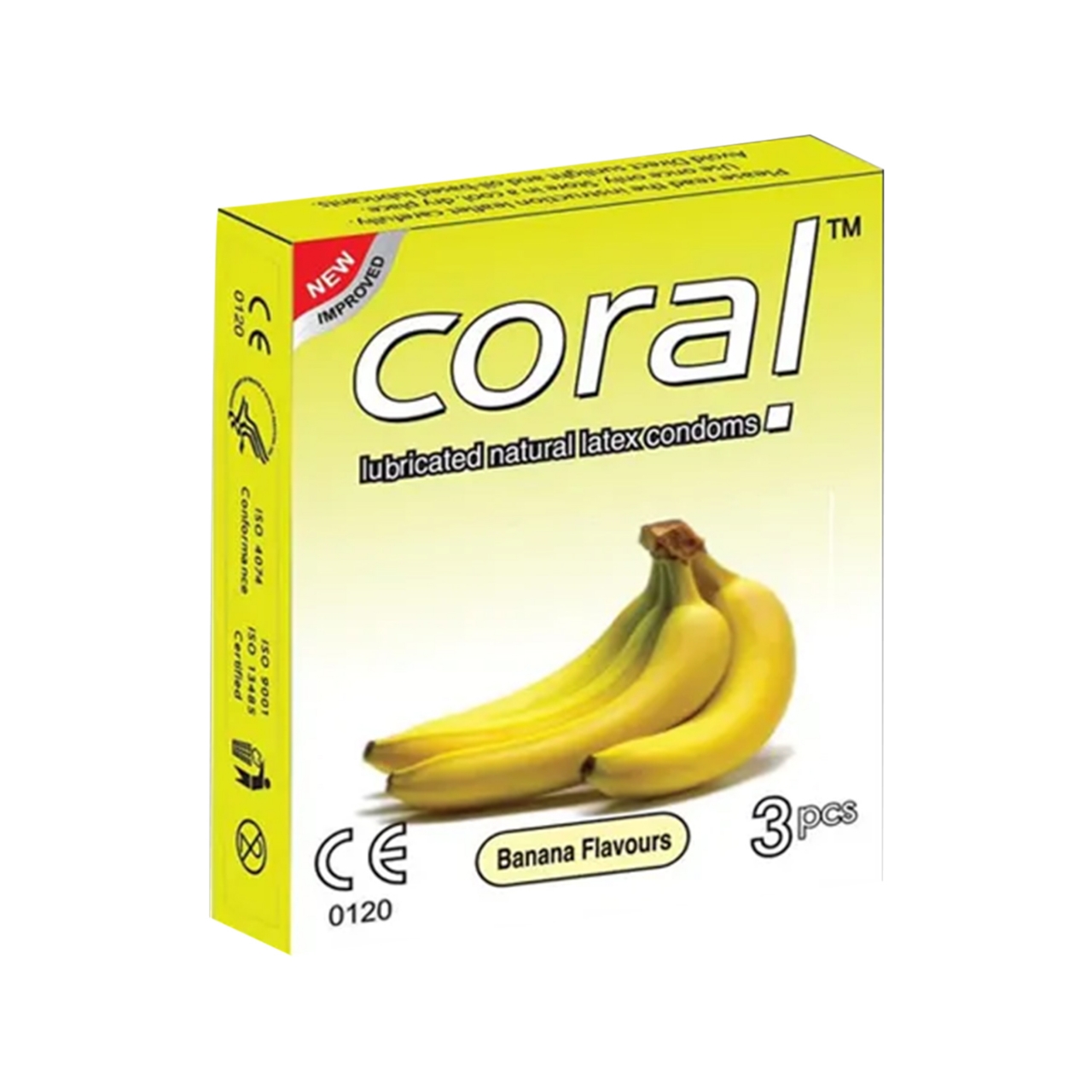 Picture of Coral Banana Flavor Extra Performance Condom | Single Pack 3pcs | Malaysia