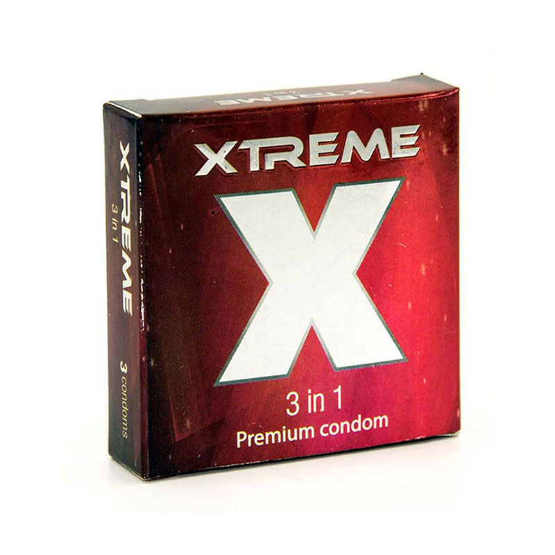 Picture of Xtreme - 3 In 1 Premium Condom - Single Pack - 3Pcs
