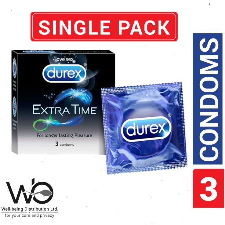 Picture of Durex ExtraTime Condom - Single Pack - 3pcs Condom (Made in India)