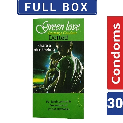 Picture of GreenLove Luxury Dotted Condom For Men | Full Box- 30 Pcs