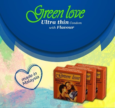 Picture of Green Love Ultra Thin Condom with Flavor - Combo Pack - 3 Pack - 3x3=9pcs Condom