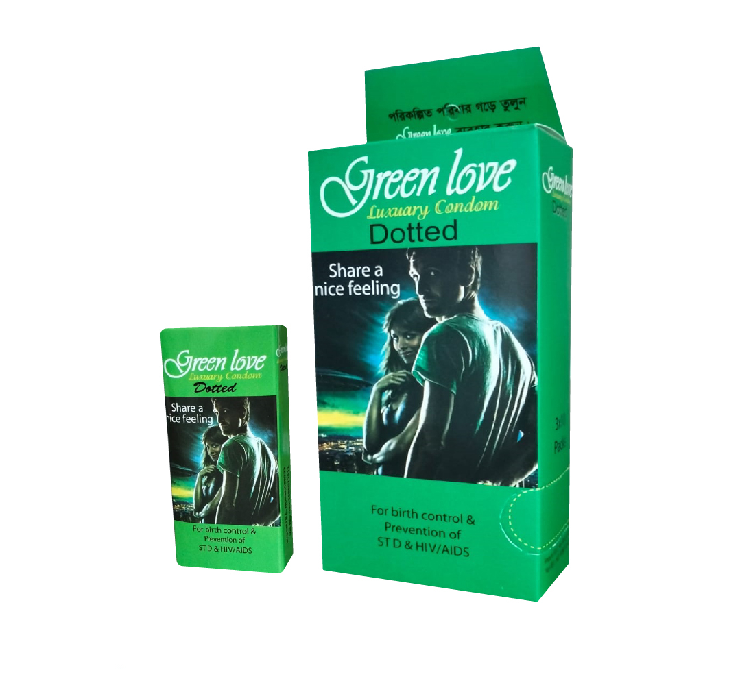 Picture of GreenLove Luxury Dotted Condom for Men | Combo 3 Packs - 3x3=9pcs