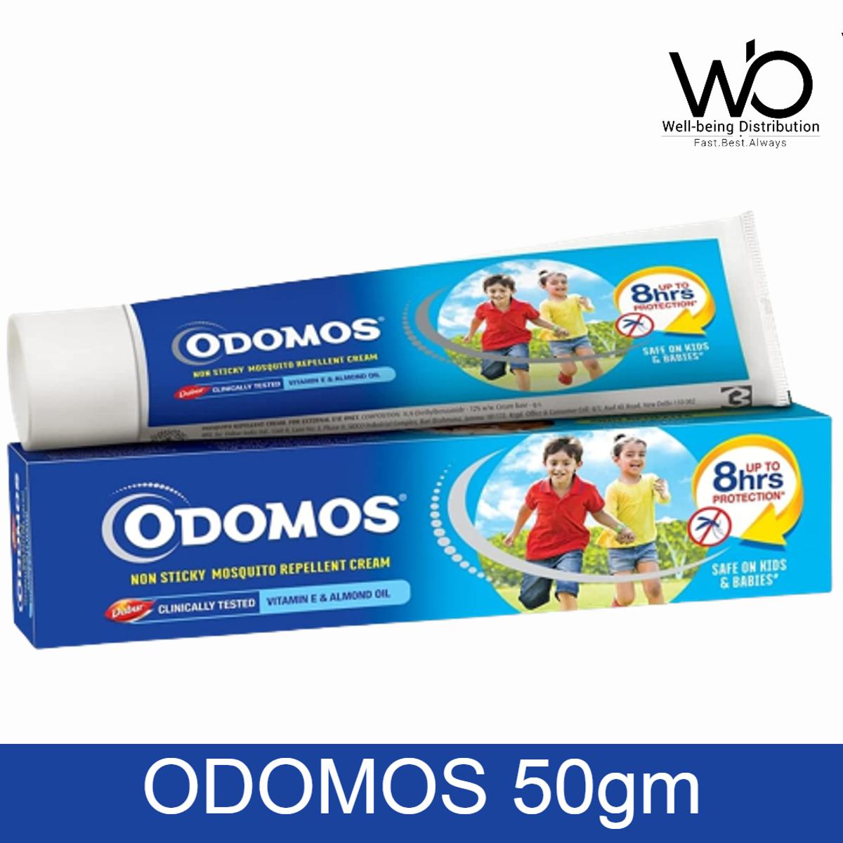 Picture of Odomos Cream & Fabric Roll-On Combo - Odomos Blue 50g Cream & Odomos Mosquito Repellent Fabric Roll-On 8ml