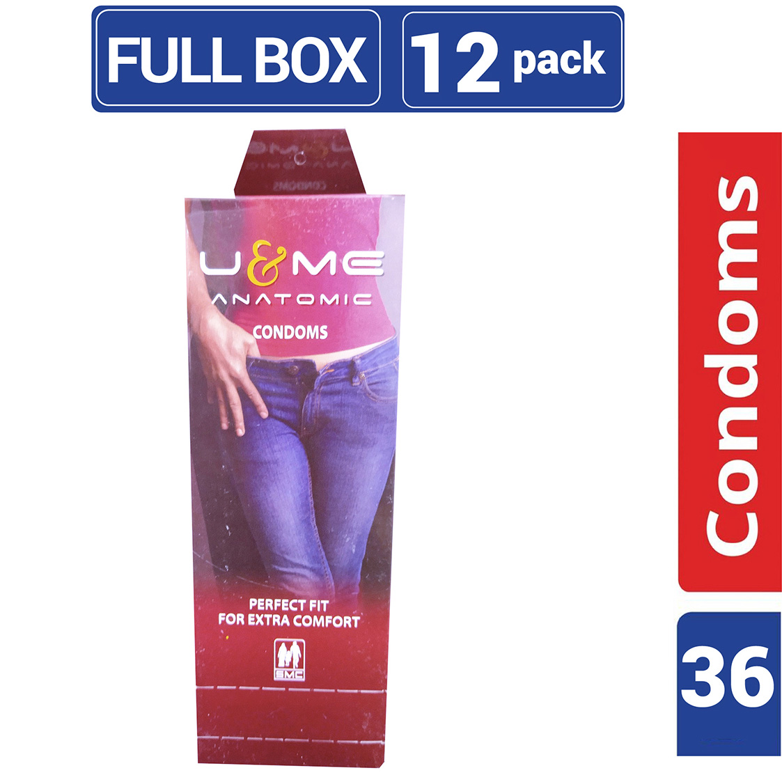 Picture of U&Me - Anatomic Condom - Full Box - 3x12=36pcs