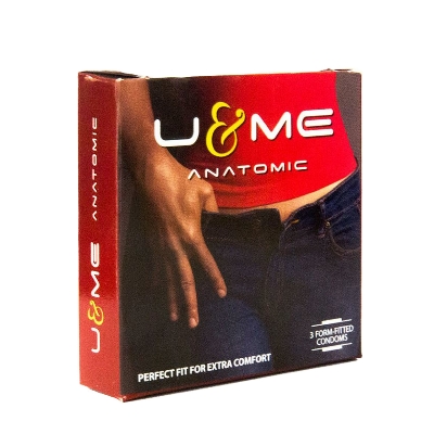 Picture of SMC-U&Me | Anatomic Condom For Men | Single Pack | 3x1=3pcs