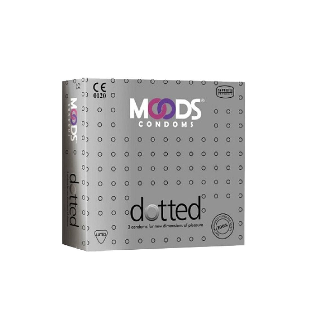 Picture of Moods Dotted Condom For Men Single Pack- 3 pcs