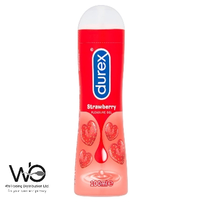 Picture of Durex Lube Strawberry Flavoured Lubricant Gel for Men & Women 100ml (Made In Thailand)