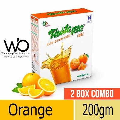 Picture of Smc Taste Me Orange Flavored Instant Drink Powder - 2 Box - 200gm Box