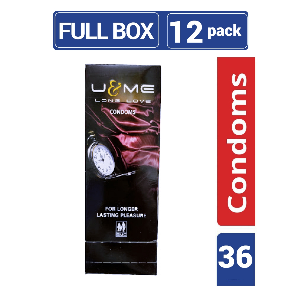 Picture of U&Me Condom for Men | Long Love Condom | Full Box - 3x12=36pcs | SMC