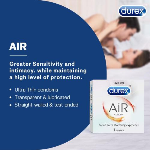 Picture of Durex - Air Ultra Thin Condom For Men Single Pack 3 pcs