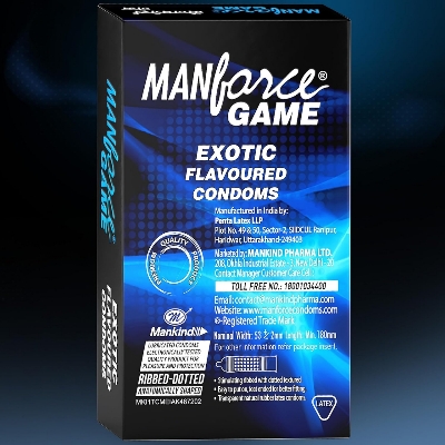 Picture of Manforce Game Exotic Flavored Condom for Men | Single 10pcs Pack | India