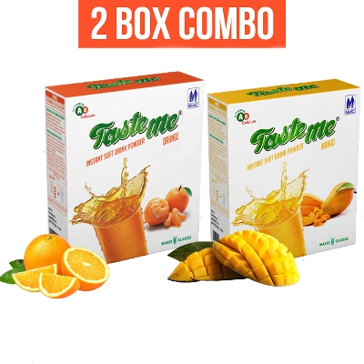 Picture of Smc Taste Me Instant Drink Powder - Orange And Mango Flavor Combo - 2 Box Combo - 2 X 200Gm Box