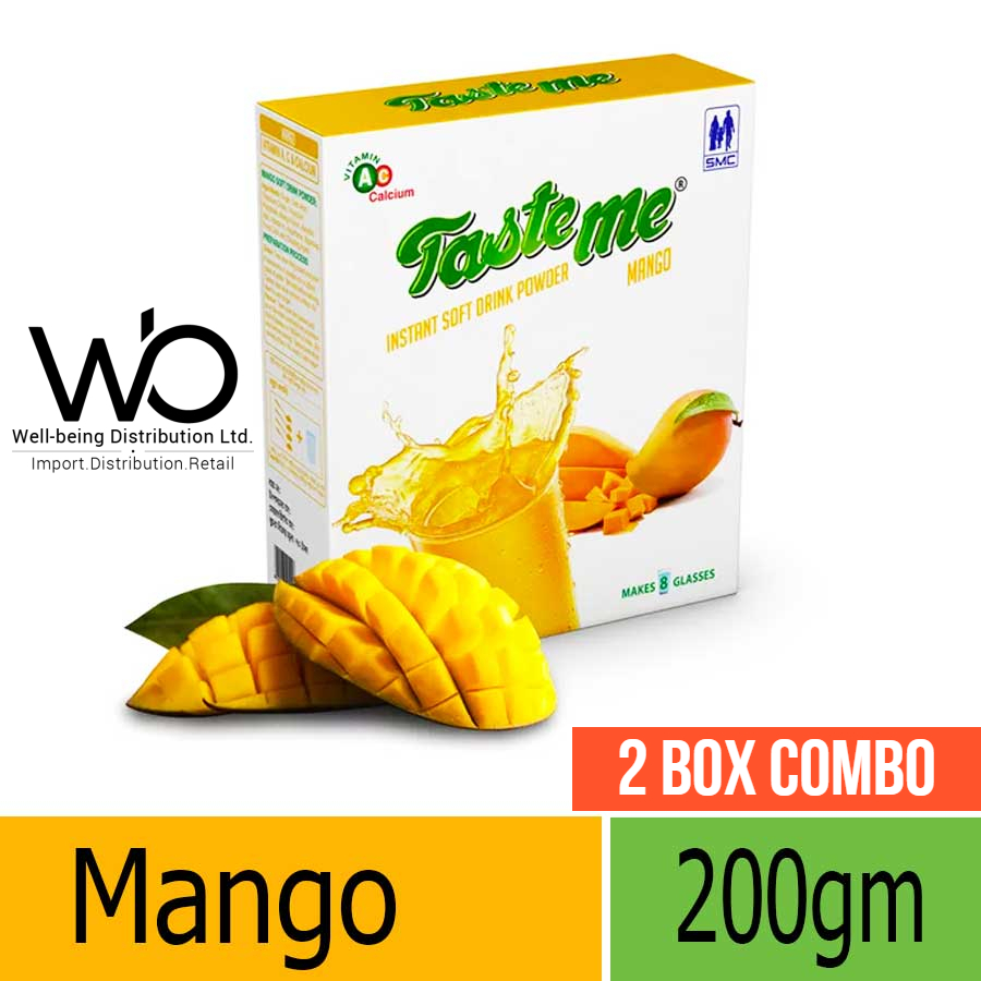 Picture of Smc Taste Me Instant Drink Powder - Orange And Mango Flavor Combo - 2 Box Combo - 2 X 200Gm Box