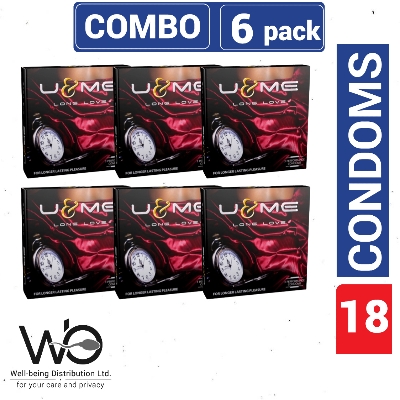 Picture of U&Me Long Love Condom - Combo 6 Pack - 6x3=18pcs Condom