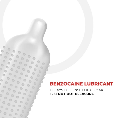 Picture of Skore Notout Climax Delay Condoms Dotted Condoms 10pcs Pack (Made in India)