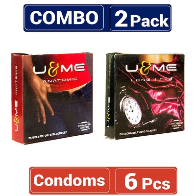 Picture of U&Me Mix - 1 Pack Long Love & 1 Pack Anatomic Condom - 3x2=6pcs