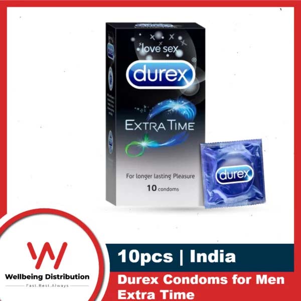 Picture of Durex Extra Time / Extra Dots Condoms - 10 Pcs Pack