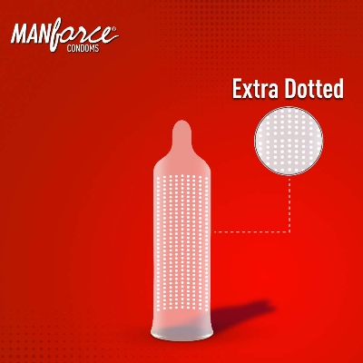 Picture of Manforce Condom 1500 Dots Litchi Flavor Condom 3pcs Condom (Made in India)