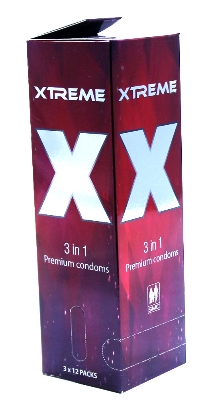 Picture of Xtreme - 3 in 1 Premium Condom - Full Box - 3x12=36pcs - Condom