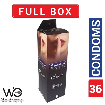 Picture of Sensation Dotted Classic Condom | Full Box 3x12=36pcs Condom | SMC