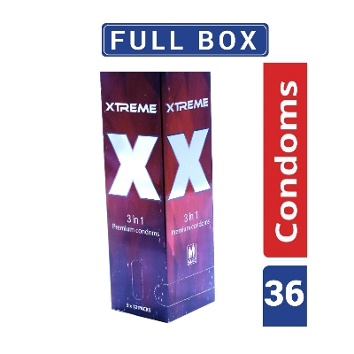 Picture of Xtreme - 3 in 1 Premium Condom - Full Box - 3x12=36pcs