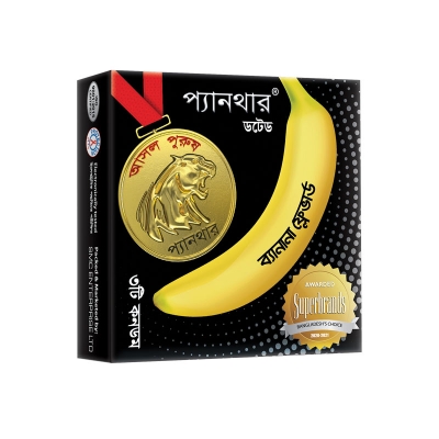 Picture of Panther - Dotted Banana Flavored Condom - Combo Pack - 3 Packs - 3x3=9pcs