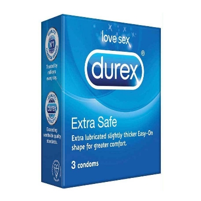 Picture of Durex - Extra Safe Condom - Combo Pack - 3 Packs - 3x3=9pcs