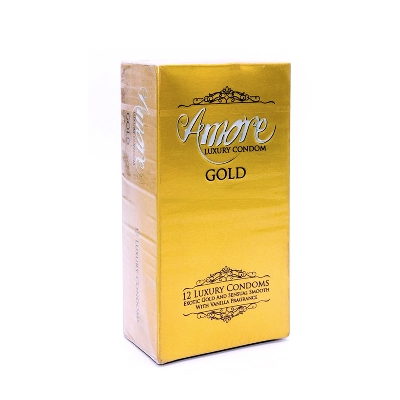 Picture of Amore Luxury Gold Condom for Men | Full Box 3x6=18pcs | Made in Malaysia