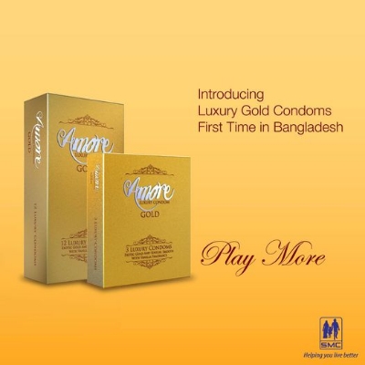 Picture of Amore Luxury Gold Condom for Men | Full Box 3x6=18pcs | Made in Malaysia