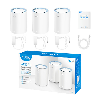 Buy  Cudy M1200 (3-Pack) AC1200 Dual Band Whole Home Wi-Fi Mesh Router  at Best Price In Bangladesh