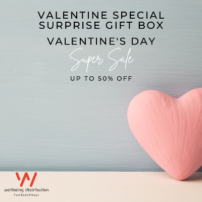 Picture of Valentine Special Gift Box | Panther Dotted, U&Me Anatomic, Long Love, Hero, Sensation Classic & Coffee Flavor Condom | 6x3=18pcs Condom | With Gift