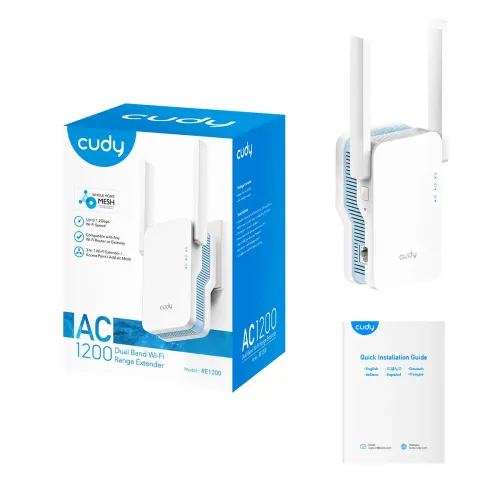 Buy Cudy RE1200 AC1200 1200Mbps Dual Band Mesh Range Extender Wi-Fi at Best Price In Bangladesh