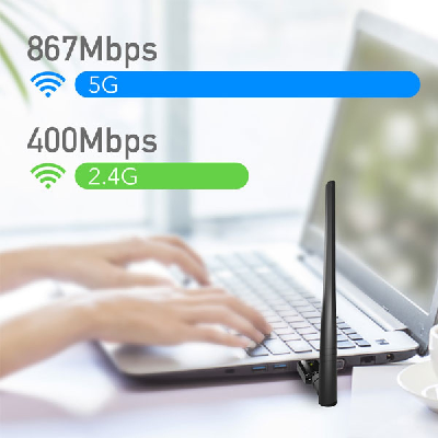 Buy Cudy WU1400 AC1300 High Gain USB Wi-Fi Adapter Dual Band at Best Price In Bangladesh