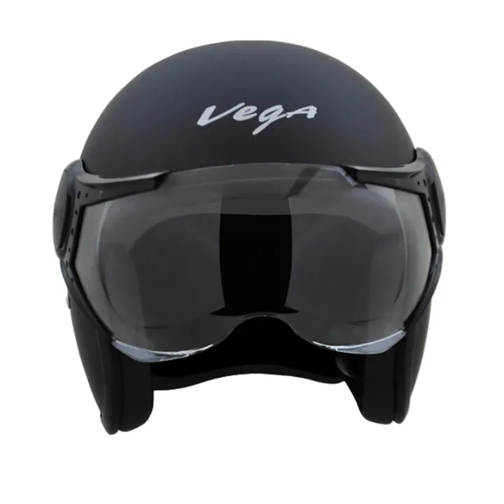 Picture of Vega Jeet Half Face Bike Helmet Black Stear