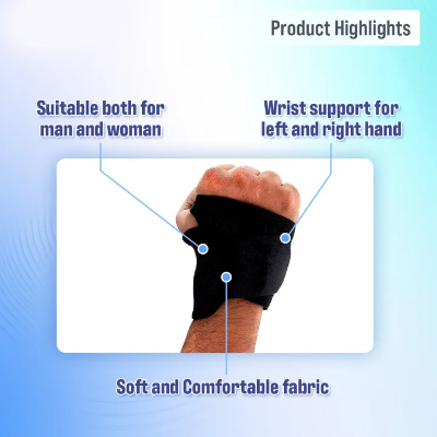 Picture of Taiba Thumb & Wrist Support Wrap Brace Binder Stabilizer for Men & Women Gym Workout Sports Hand Injuries Warmer Band, Pain Relief, Arthritis, Tendonitis, Supporter