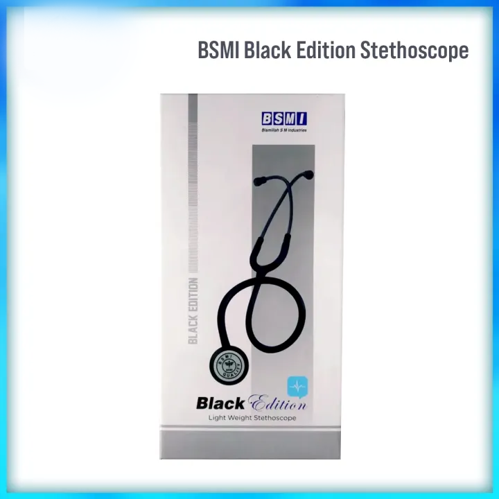 Picture of BSMI Black Edition Light Weight Stethoscope