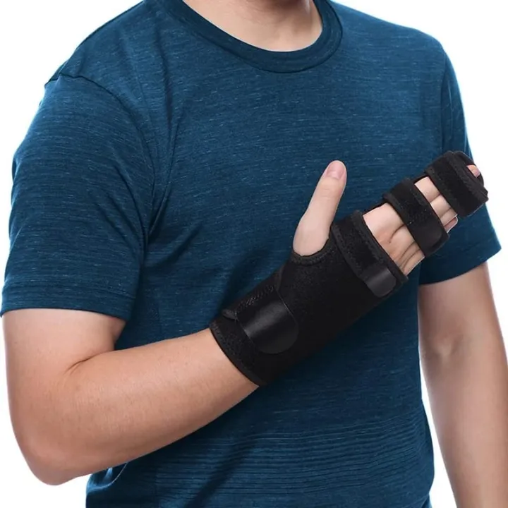 Picture of Adjustable Finger Support Brace for Men Women, Finger Support Brace for Broken Joints, Sprains, Tendonitis, Pain Relief, Hand Protector