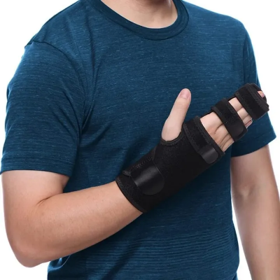 Picture of Adjustable Finger Support Brace for Men Women, Finger Support Brace for Broken Joints, Sprains, Tendonitis, Pain Relief, Hand Protector