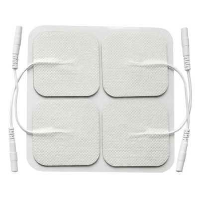 Picture of 2 Pair 5x5cm Electrode Pads for Electric Tens Acupuncture Digital Therapy Machine for Slimming Electric Body Massager Frequency