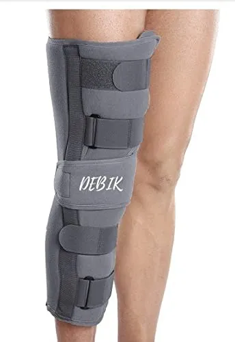 Picture of Knee Immobilizer Brace for Knee support for dislocation injuries ligament tear wraparound five straps for better grip knee stabilizer splint for men & women