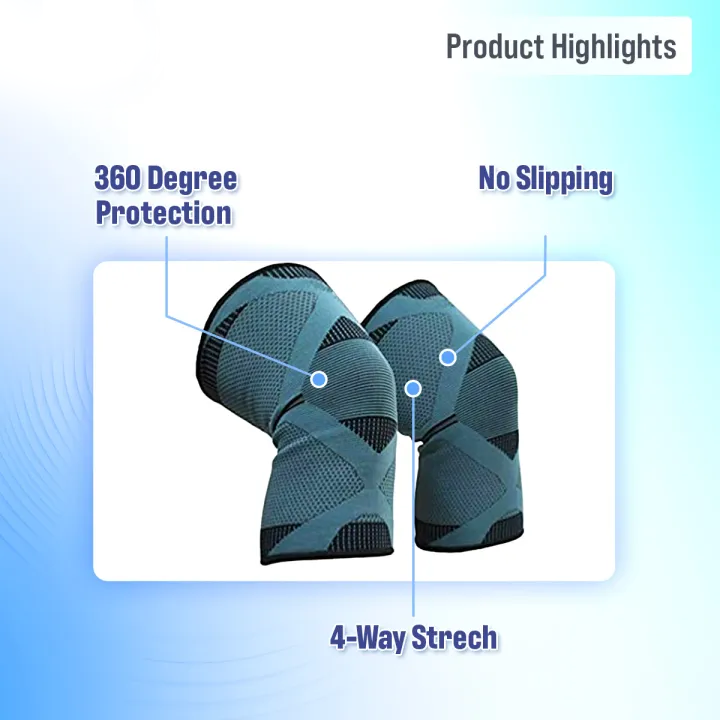 Picture of Dyna knee cap Providing 360 Degree Protection 4-Way Stretchable Knee Support Non Toxic