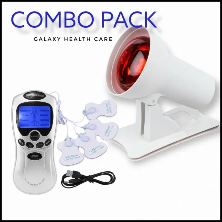 Picture of Digital Therapy Machine and Infrared Light 100w Heat Lamp Red Light Therapy, Blood Circulation, Back Pain, Muscle Pain, Joint Pain, Neck Pain, Shoulder Pain