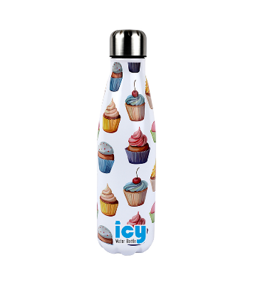 Picture of Hot & Cold Stylish SS Cola Water Bottle 450 ML | Leak-Proof with Eye-Catching Spiral Print | Wide Mouth for Effortless Filling | Double-Walled Insulated Inner Steel and Sturdy Outer | Ideal for Daily Hydration at School, Office, Gym | Modern and Eco-Friendly | Spiral Design
