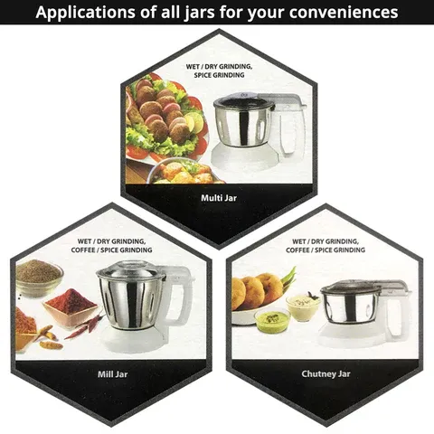 Buy Panasonic 1000W 3 Jars Mixer Grinder (MX-AC310) White Online at Best Price