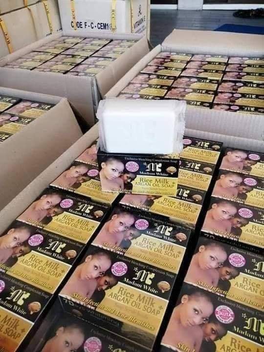 Picture of Madam White Rice Milk Oil Fast Face and Body Soap - Soap