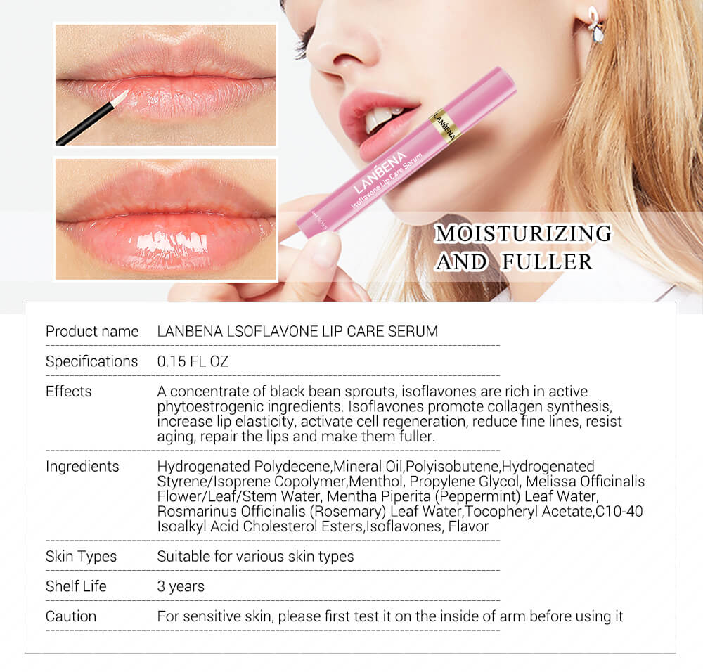 Picture of Lanbena Isoflavone Lip Care Serum - Vitamin C Serum - Vitamin C Serum