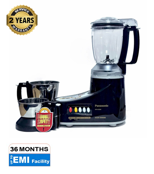 Buy Panasonic Super Mixer Grinder-MX-AC300 Black Online at Best Price	