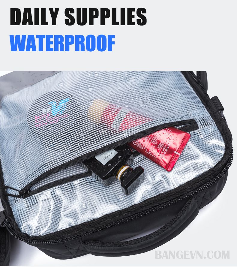 Buy BANGE BG1908 Large Capacity Expandable Multi-Purpose Business & Travel Backpack Waterproof Laptop Backpack for 15.6inch (Black) at Best Price In Bangladesh