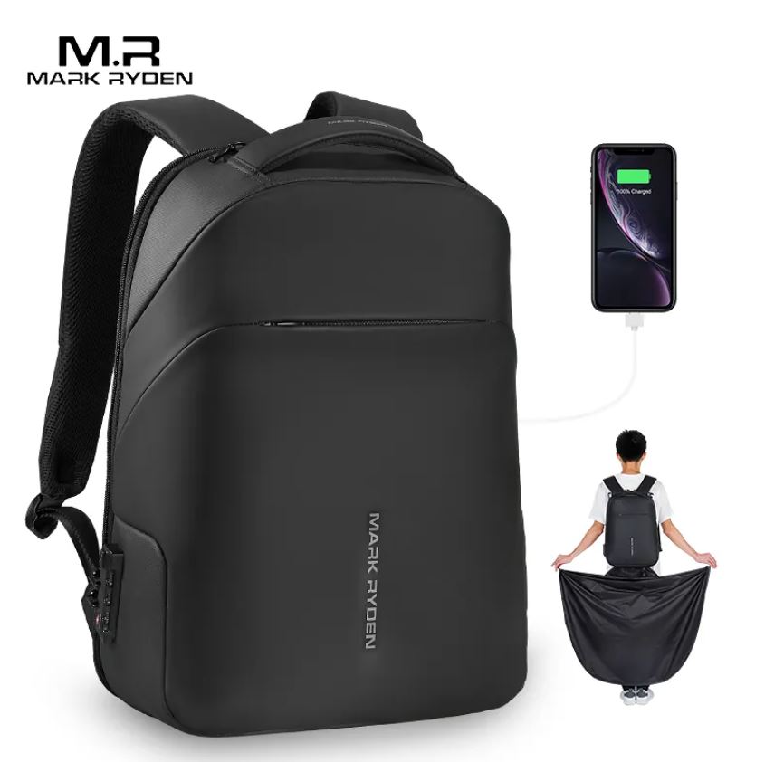 Buy MR9068YY Casual Anti-thief Backpack With USB Port & Raincaot at Best Price In Bangladesh